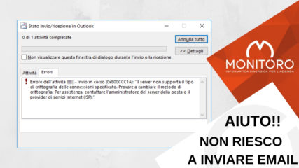 Aiuto! Non riesco a inviare email