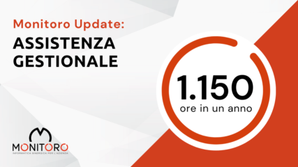 Monitoro update: 1150 ore dedicate all’assistenza gestionale ogni anno